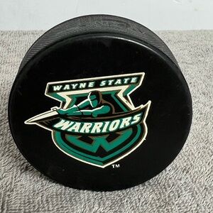 Vintage 80’s Wayne State Warriors Hockey Puck